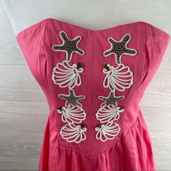 Lilly Pulitzer Mayfield Seeing Stars Strapless Fit and Flare Dress - Picture 4 of 10